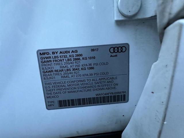 Photo 9 VIN: WA1C4AFY9J2058791 - AUDI SQ5 