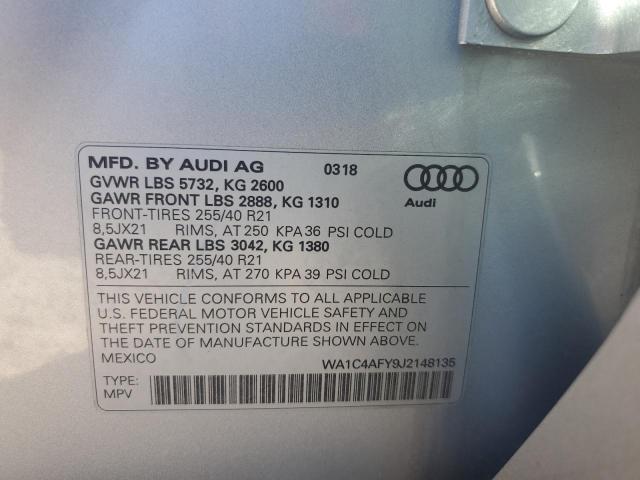 Photo 11 VIN: WA1C4AFY9J2148135 - AUDI SQ5 PRESTI 