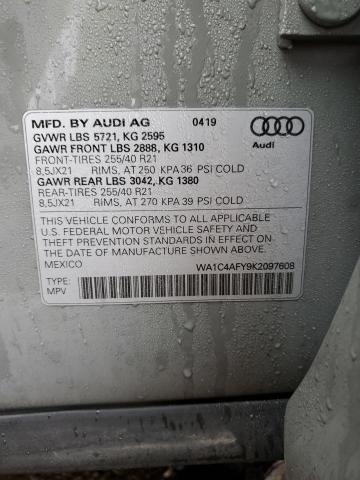 Photo 12 VIN: WA1C4AFY9K2097608 - AUDI SQ5 PRESTI 