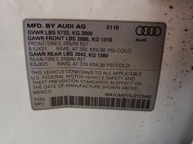 Photo 12 VIN: WA1C4AFYXJ2123440 - AUDI SQ5 PRESTI 