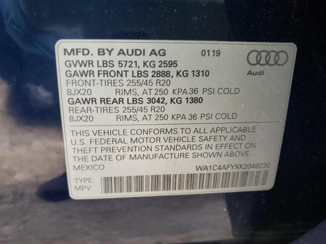 Photo 9 VIN: WA1C4AFYXK2049230 - AUDI SQ5 PRESTI 