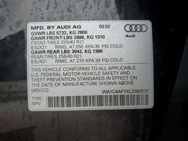 Photo 13 VIN: WA1C4AFYXL2083525 - AUDI SQ5 