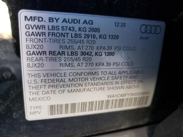 Photo 9 VIN: WA1C4BFY3M2036859 - AUDI SQ5 