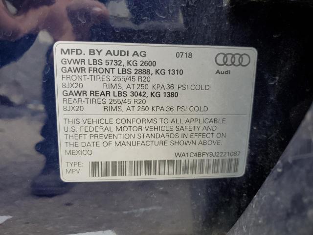 Photo 12 VIN: WA1C4BFY9J2221087 - AUDI SQ5 PRESTI 