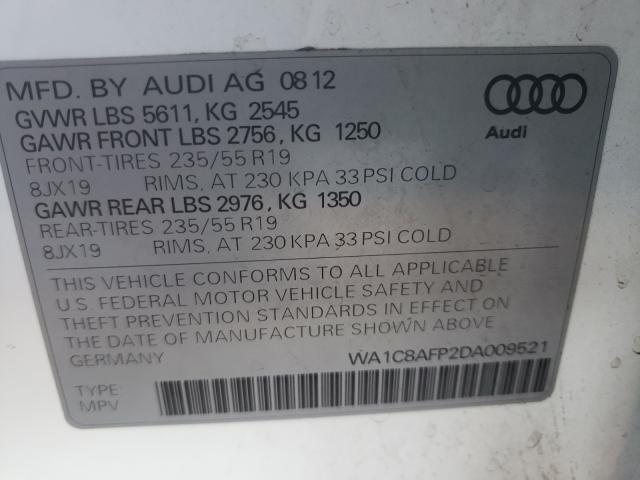 Photo 9 VIN: WA1C8AFP2DA009521 - AUDI Q5 