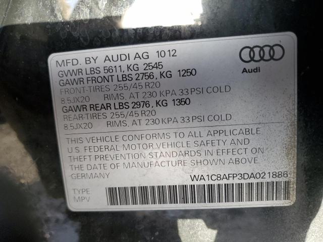 Photo 12 VIN: WA1C8AFP3DA021886 - AUDI Q5 PREMIUM 