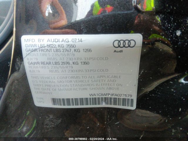 Photo 8 VIN: WA1C8AFP9FA027579 - AUDI Q5 