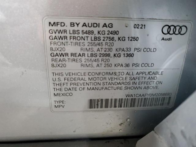 Photo 13 VIN: WA1CAAFY0M2056683 - AUDI Q5 