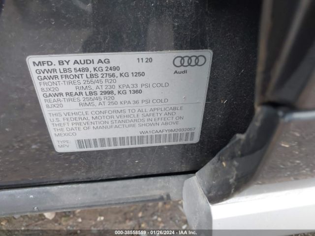 Photo 8 VIN: WA1CAAFY9M2032057 - AUDI Q5 