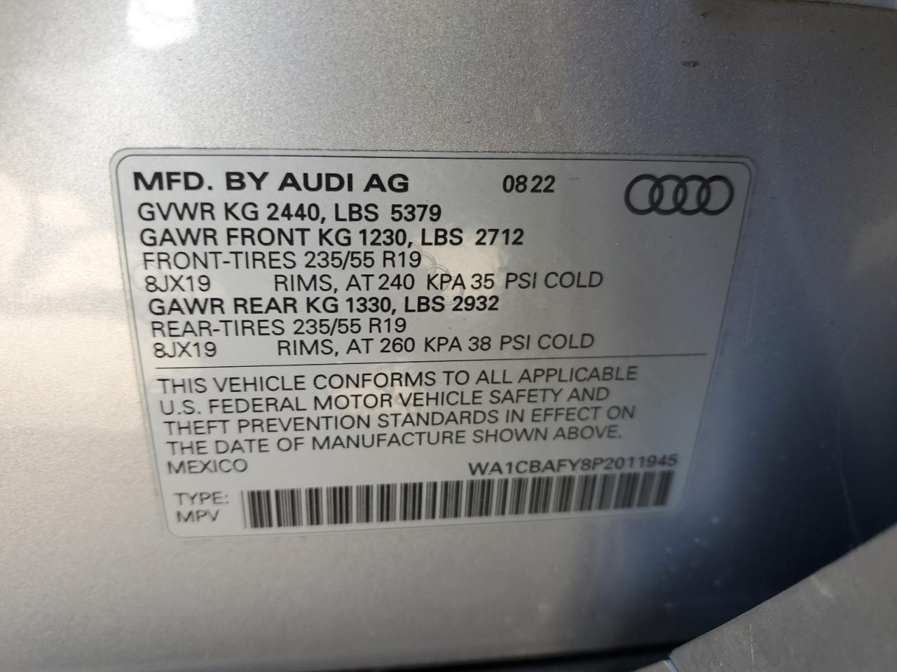 Photo 12 VIN: WA1CBAFY8P2011945 - AUDI Q5 