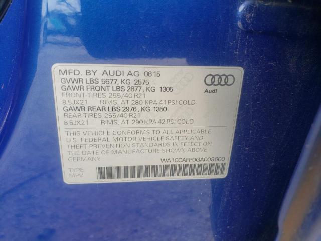 Photo 9 VIN: WA1CCAFP0GA008600 - AUDI SQ5 PREMIU 