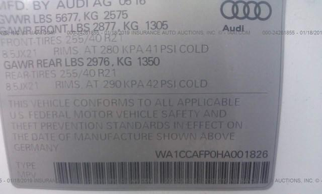 Photo 8 VIN: WA1CCAFP0HA001826 - AUDI SQ5 