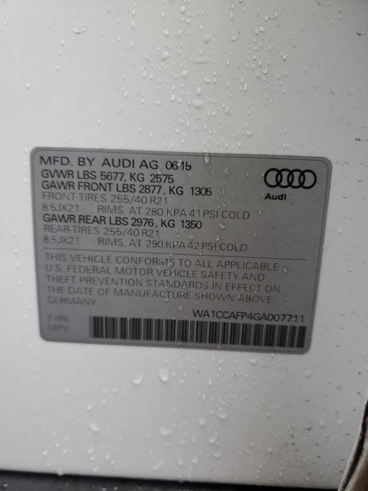 Photo 11 VIN: WA1CCAFP4GA007711 - AUDI SQ5 