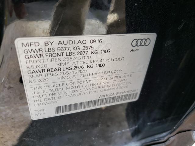 Photo 9 VIN: WA1CCAFP8HA052491 - AUDI SQ5 