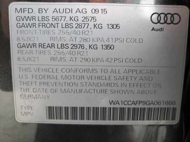 Photo 12 VIN: WA1CCAFP9GA061666 - AUDI SQ5 