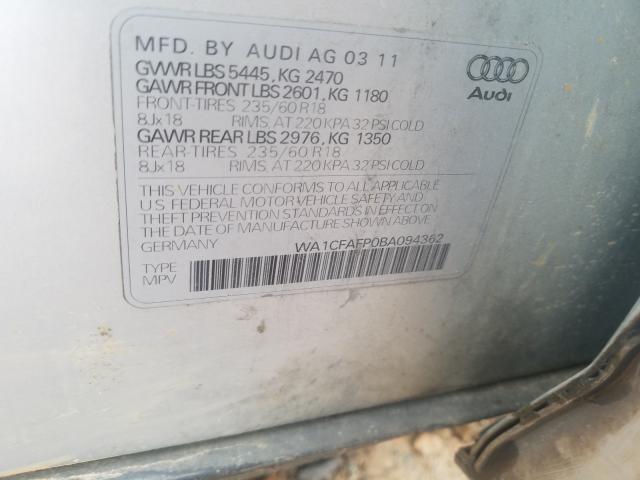 Photo 9 VIN: WA1CFAFP0BA094362 - AUDI Q5 PREMIUM 