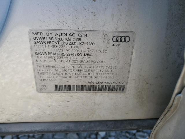 Photo 12 VIN: WA1CFAFP0EA087027 - AUDI Q5 PREMIUM 