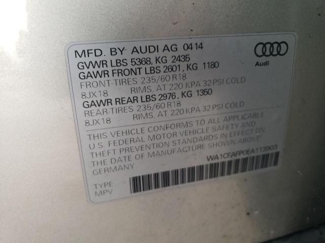 Photo 11 VIN: WA1CFAFP0EA113903 - AUDI Q5 