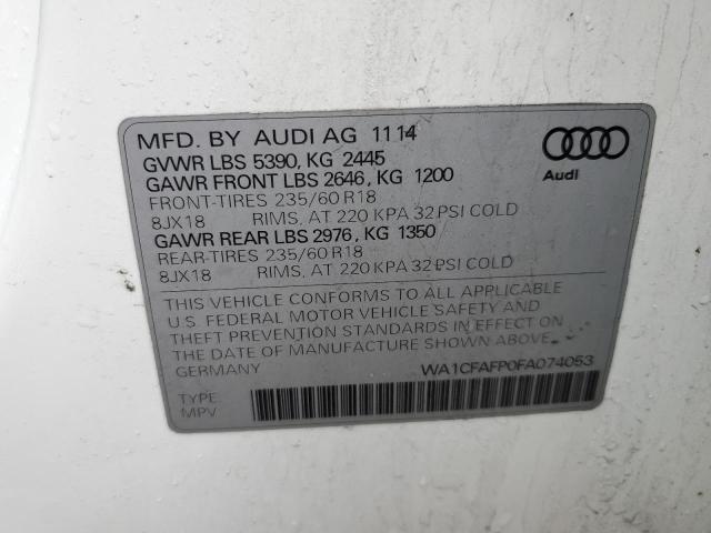 Photo 12 VIN: WA1CFAFP0FA074053 - AUDI Q5 