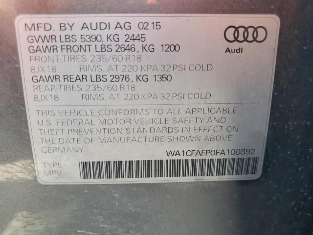 Photo 13 VIN: WA1CFAFP0FA100392 - AUDI Q5 