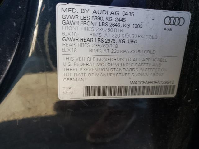 Photo 9 VIN: WA1CFAFP0FA129942 - AUDI Q5 