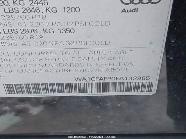 Photo 8 VIN: WA1CFAFP0FA132985 - AUDI Q5 