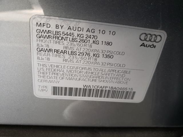 Photo 9 VIN: WA1CFAFP1BA046515 - AUDI Q5 PREMIUM 