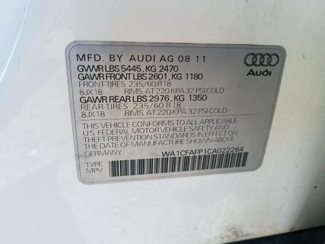 Photo 9 VIN: WA1CFAFP1CA022264 - AUDI Q5 