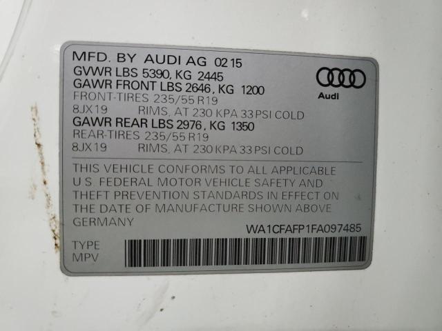 Photo 12 VIN: WA1CFAFP1FA097485 - AUDI Q5 PREMIUM 