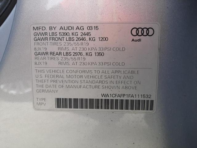 Photo 9 VIN: WA1CFAFP1FA111532 - AUDI Q5 PREMIUM 