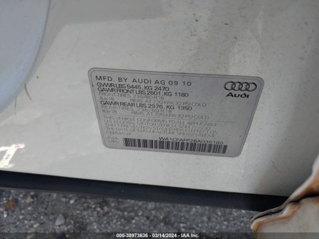 Photo 8 VIN: WA1CFAFP2BA036186 - AUDI Q5 