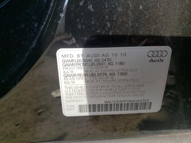 Photo 9 VIN: WA1CFAFP2BA044353 - AUDI Q5 PREMIUM 