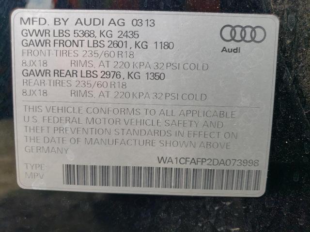 Photo 12 VIN: WA1CFAFP2DA073998 - AUDI Q5 