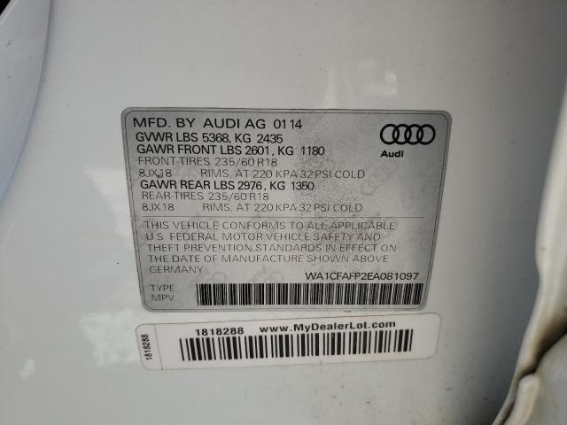 Photo 11 VIN: WA1CFAFP2EA081097 - AUDI Q5 PREMIUM 