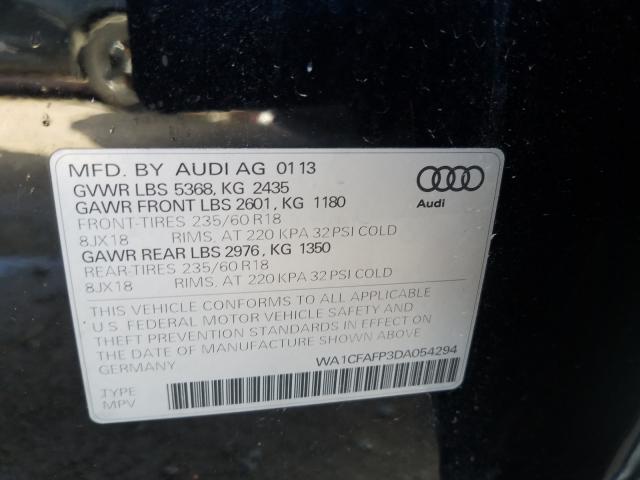 Photo 9 VIN: WA1CFAFP3DA054294 - AUDI Q5 PREMIUM 