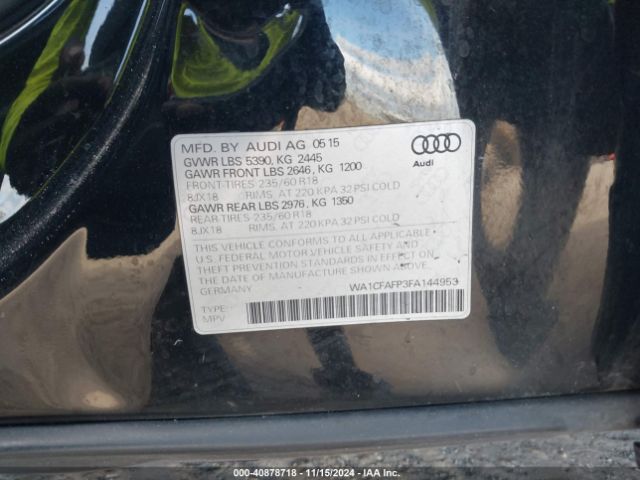 Photo 8 VIN: WA1CFAFP3FA144953 - AUDI Q5 