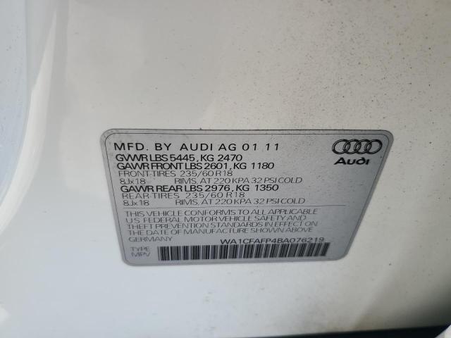 Photo 11 VIN: WA1CFAFP4BA076219 - AUDI Q5 PREMIUM 