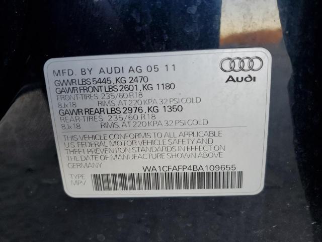 Photo 9 VIN: WA1CFAFP4BA109655 - AUDI Q5 PREMIUM 