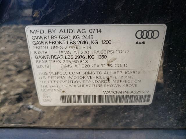 Photo 9 VIN: WA1CFAFP4FA029522 - AUDI Q5 PREMIUM 