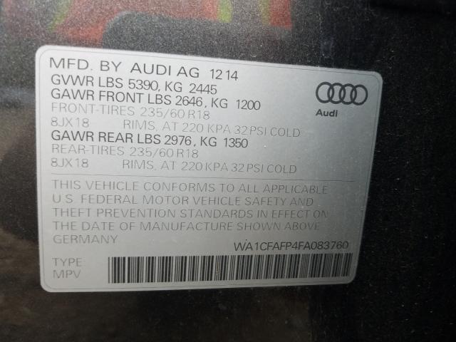 Photo 9 VIN: WA1CFAFP4FA083760 - AUDI Q5 