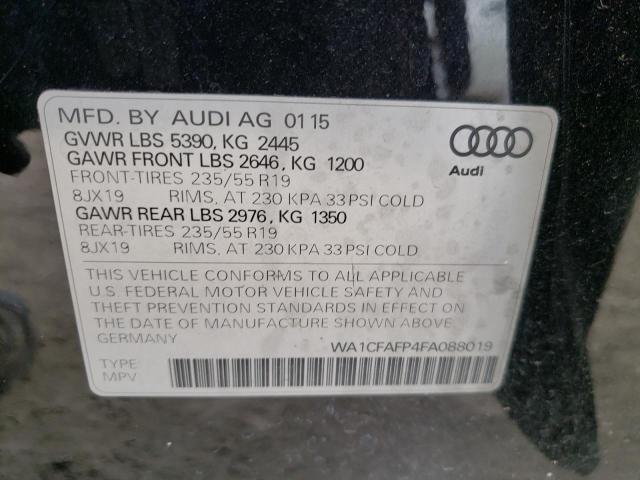 Photo 9 VIN: WA1CFAFP4FA088019 - AUDI Q5 PREMIUM 