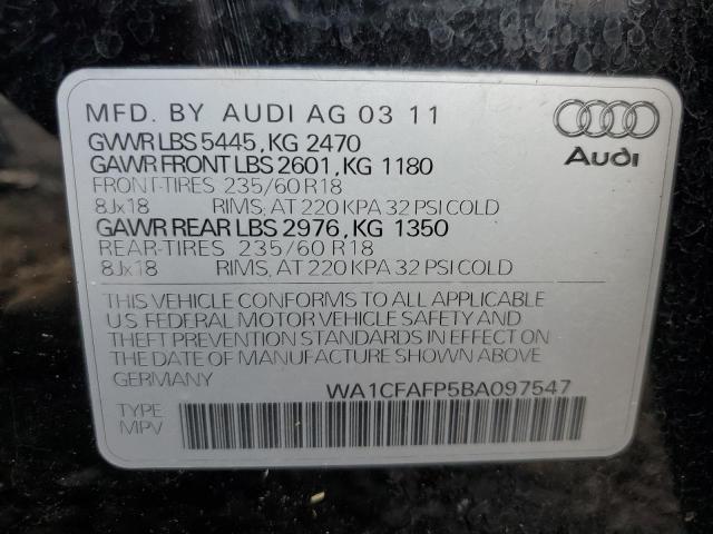 Photo 12 VIN: WA1CFAFP5BA097547 - AUDI Q5 PREMIUM 