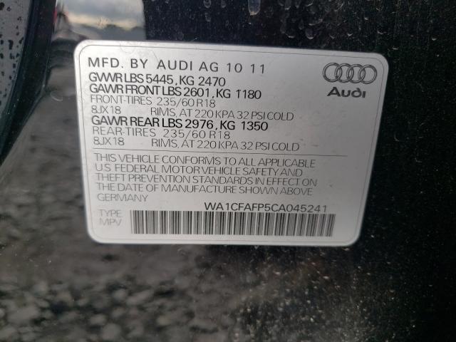 Photo 9 VIN: WA1CFAFP5CA045241 - AUDI Q5 PREMIUM 