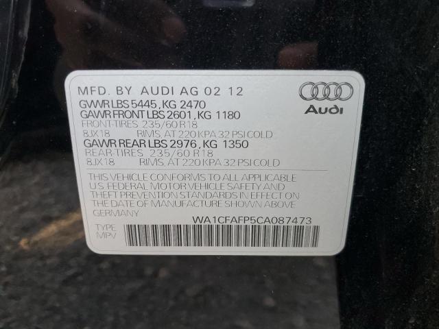 Photo 12 VIN: WA1CFAFP5CA087473 - AUDI Q5 PREMIUM 