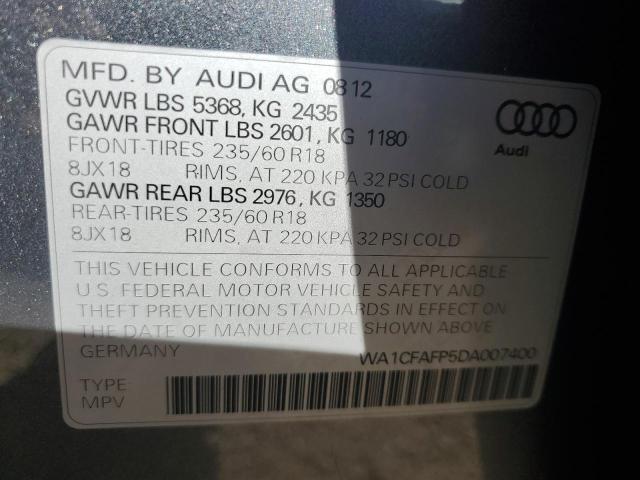 Photo 12 VIN: WA1CFAFP5DA007400 - AUDI Q5 PREMIUM 