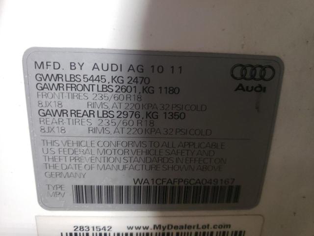 Photo 9 VIN: WA1CFAFP6CA049167 - AUDI Q5 PREMIUM 