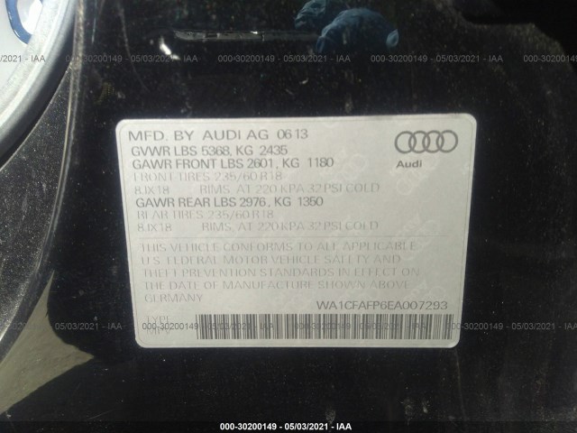 Photo 8 VIN: WA1CFAFP6EA007293 - AUDI Q5 