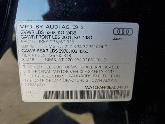 Photo 12 VIN: WA1CFAFP6EA034431 - AUDI Q5 PREMIUM 