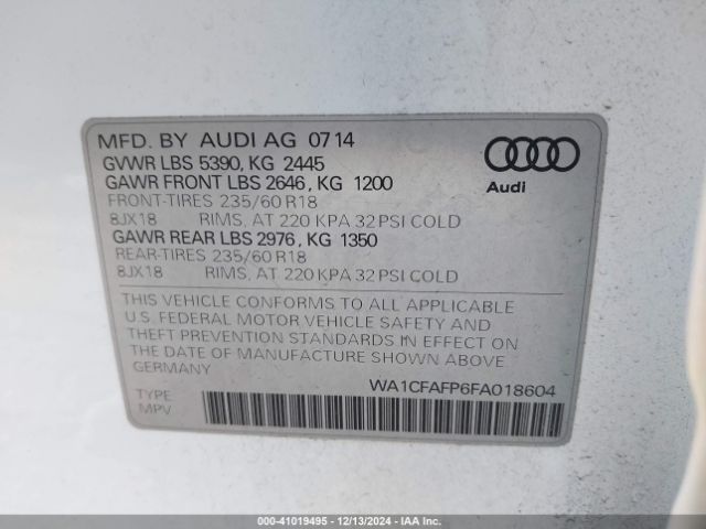 Photo 8 VIN: WA1CFAFP6FA018604 - AUDI Q5 