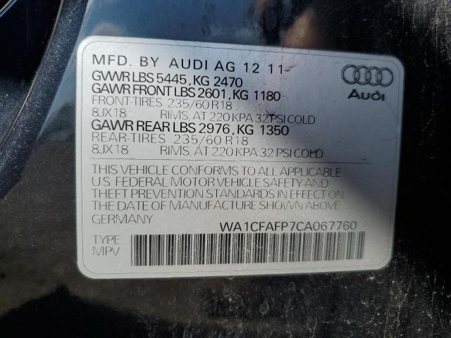 Photo 11 VIN: WA1CFAFP7CA067760 - AUDI Q5 